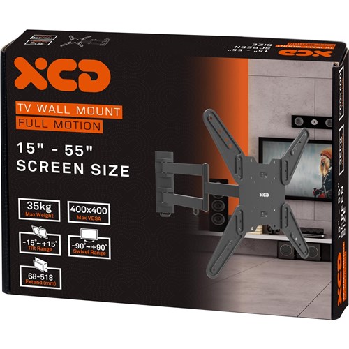 XCD Full Motion TV Wall Mount (15' 55') JB Solutions PROJECT JB