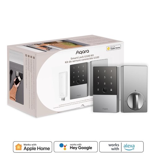 Aqara Smart Door Lock U100 with E1 Hub Kit (Silver)