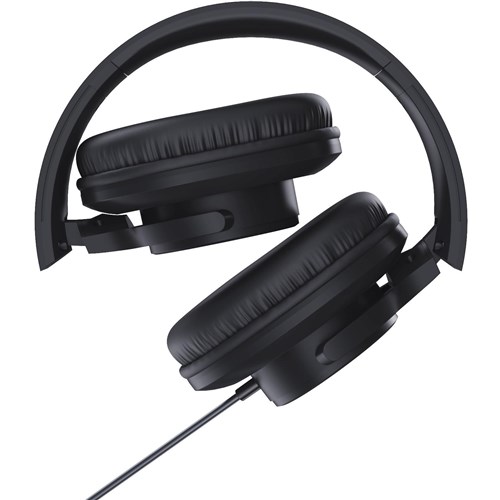 XCD XCD23008 Wired Foldable Over-Ear Headphones (Black)