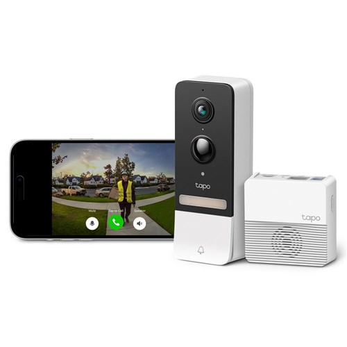 TP-Link Tapo 2K Wireless Video Doorbell with Hub