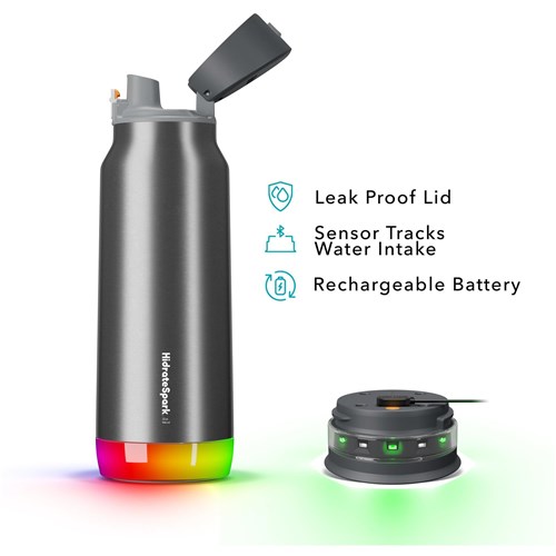 HidrateSpark Pro 946ml Chug Smart Drink Bottle (Stainless Steel)