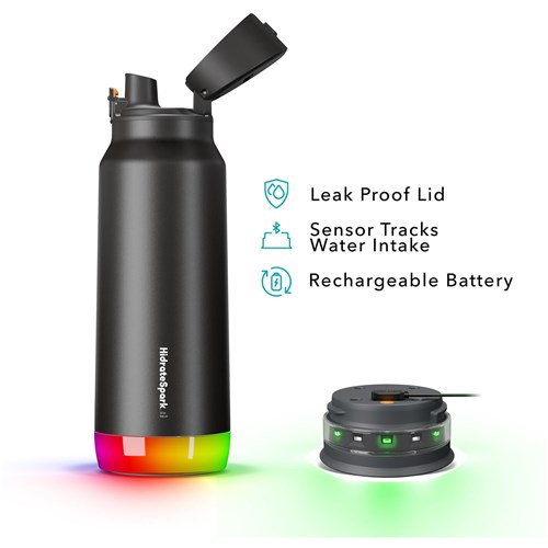 HidrateSpark Pro 946ml Chug Smart Drink Bottle (Black)