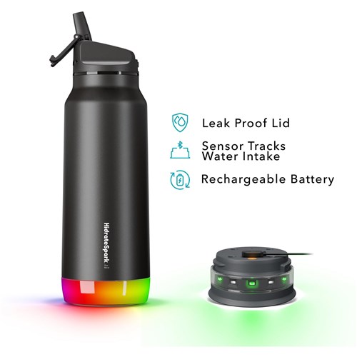 HidrateSpark Pro 946ml Straw Smart Drink Bottle (Black)