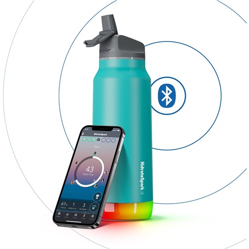 HidrateSpark Pro 946ml Straw Smart Drink Bottle (Sea Glass)