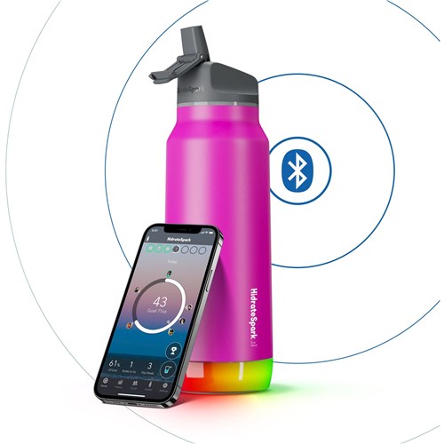 HidrateSpark Pro 946ml Straw Smart Drink Bottle (Fruit Punch)