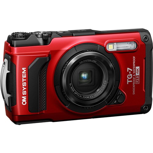 OM System TG-7 Tough Digital Camera (Red)