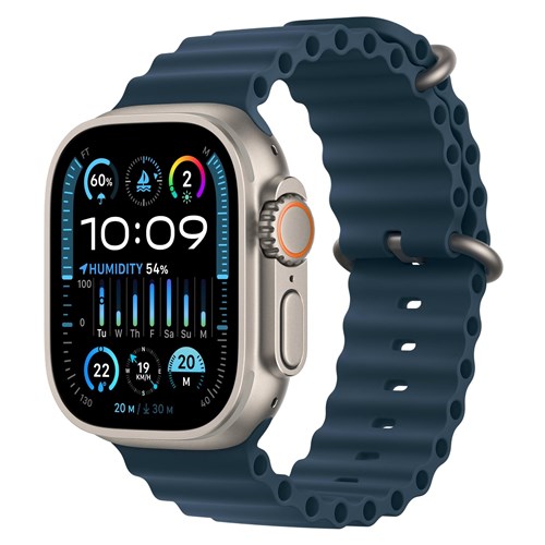 Apple Watch Ultra 2 49mm Titanium Case GPS + Cellular Ocean Band (Blue)