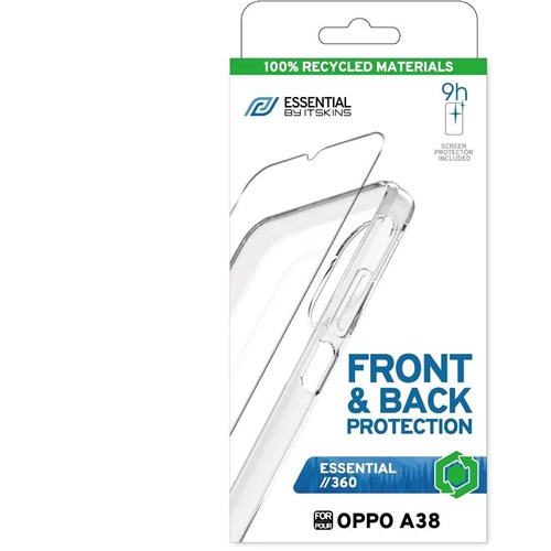 ITSKINS Case with Screen Protector for OPPO A38 (Clear)