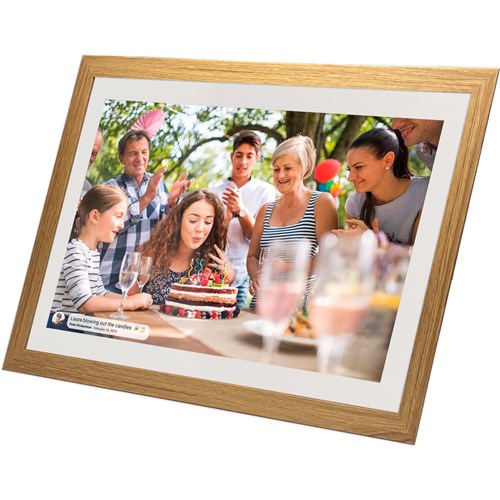 Jackson Frameo Smart Digital  Photo Frame 15.6' 8GB (White Oak)