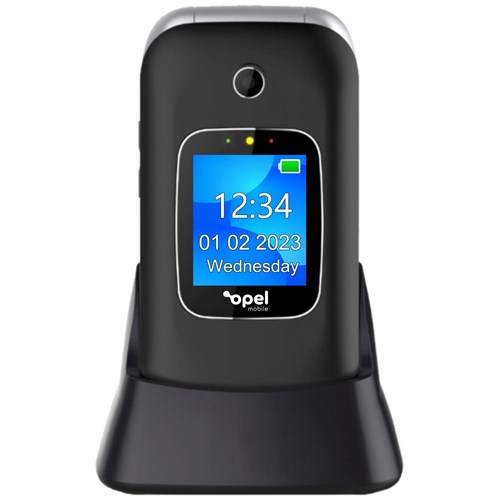 Opel Mobile FlipPhone 6 4G (Black/Grey)