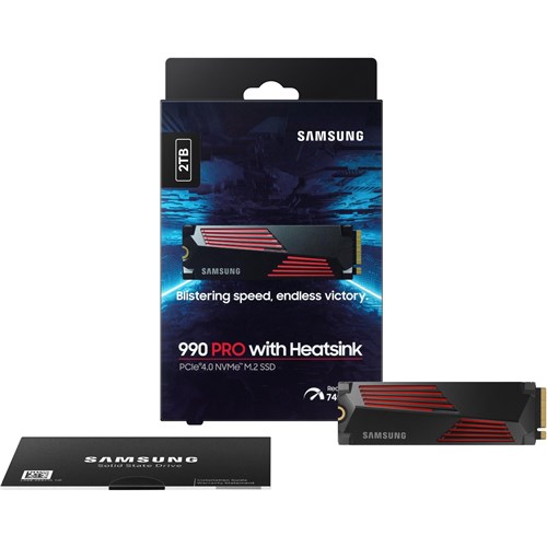 Samsung 990 PRO 2TB NVME SSD Heatsink