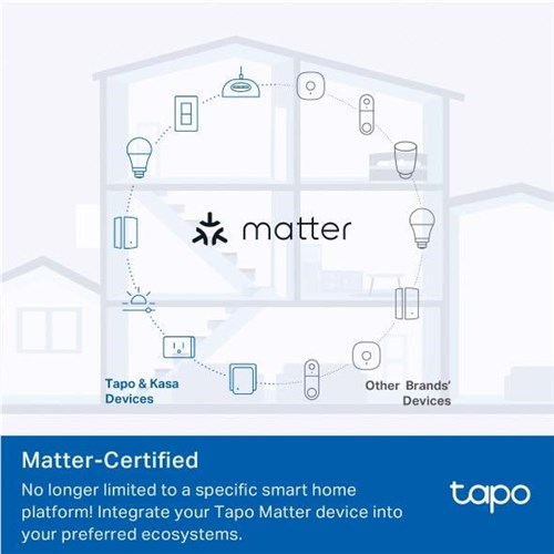 TP-Link Tapo Mini Energy Monitoring Smart Plug (Matter Compatible)