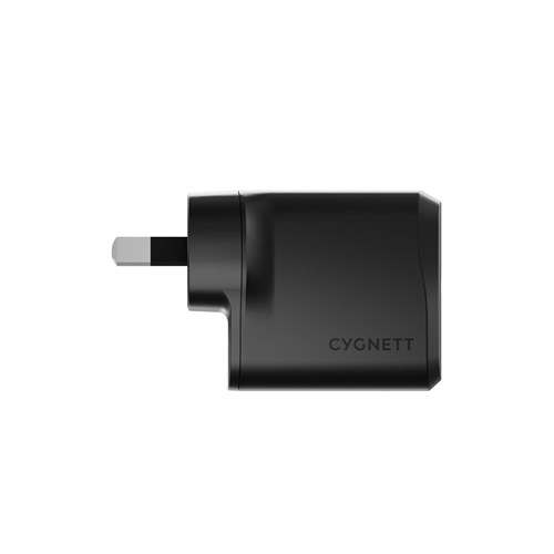 Cygnett PowerPlus 30W Single Port USB-C Wall Charger (Black)