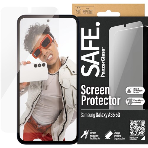SAFE by Panzer Ultra Wide Fit Screen Protector for Galaxy A35