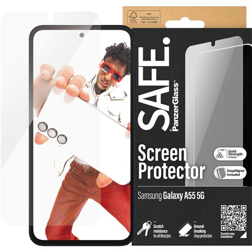 SAFE by Panzer Ultra Wide Fit Screen Protector for Galaxy A55