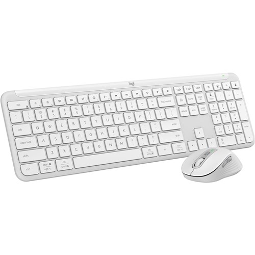 Logitech MK950 Slim Wireless Keyboard and Mouse Combo (Off White)