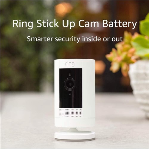 Ring Stick Up Camera Indoor/Outdoor with Battery 3 Pack (White)