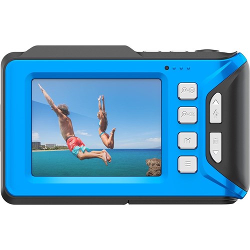 Zero-X Aqua Waterproof 4K UHD Digital Compact Camera (Blue)