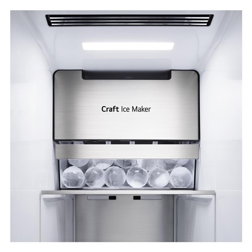 LG GS-V600MBLC 635L InstaView Side by Side Fridge (Matte Black)