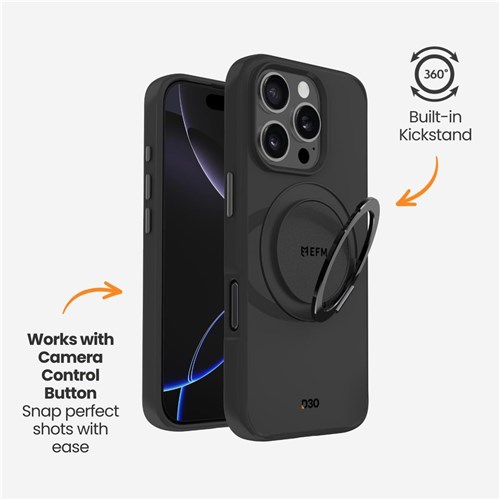 EFM Alta Case with D3O Bio for iPhone 16 Pro Max (Black)