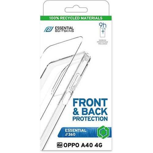 ITSKINS Case and Screen Protector for OPPO A40 (Clear)