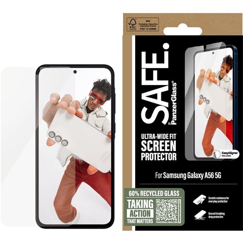 SAFE by Panzer Ultra Wide Fit Screen Protector for Galaxy A56