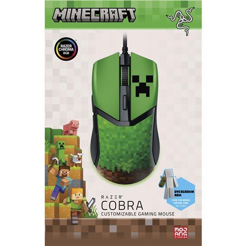 Razer Cobra Customizable Gaming Mouse Minecraft Edition
