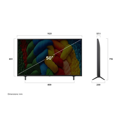 LG 50' NANO80A AI LED 4K UHD Smart TV [2025]