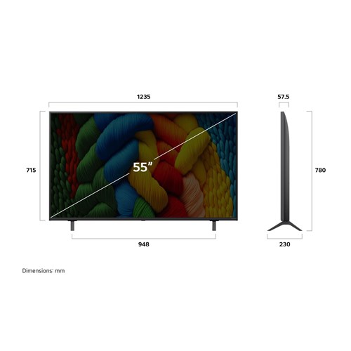 LG 55' NANO80A AI LED 4K UHD Smart TV [2025]