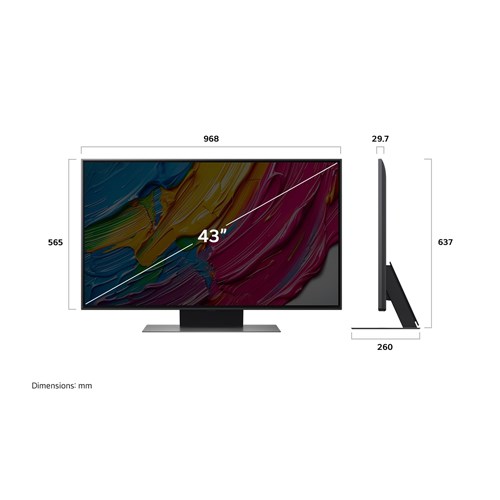 LG 43' QNED81A AI LED 4K UHD Smart TV [2025]