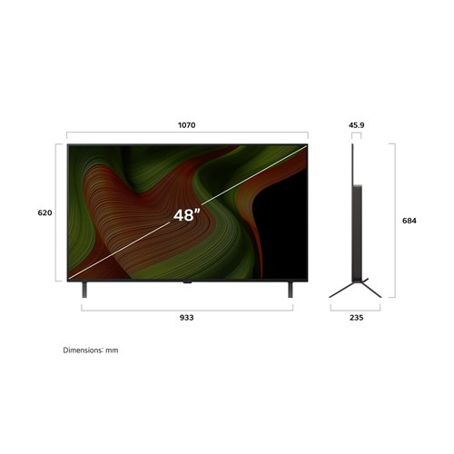 LG 48' OLED B5 AI 4K UHD Smart TV [2025]