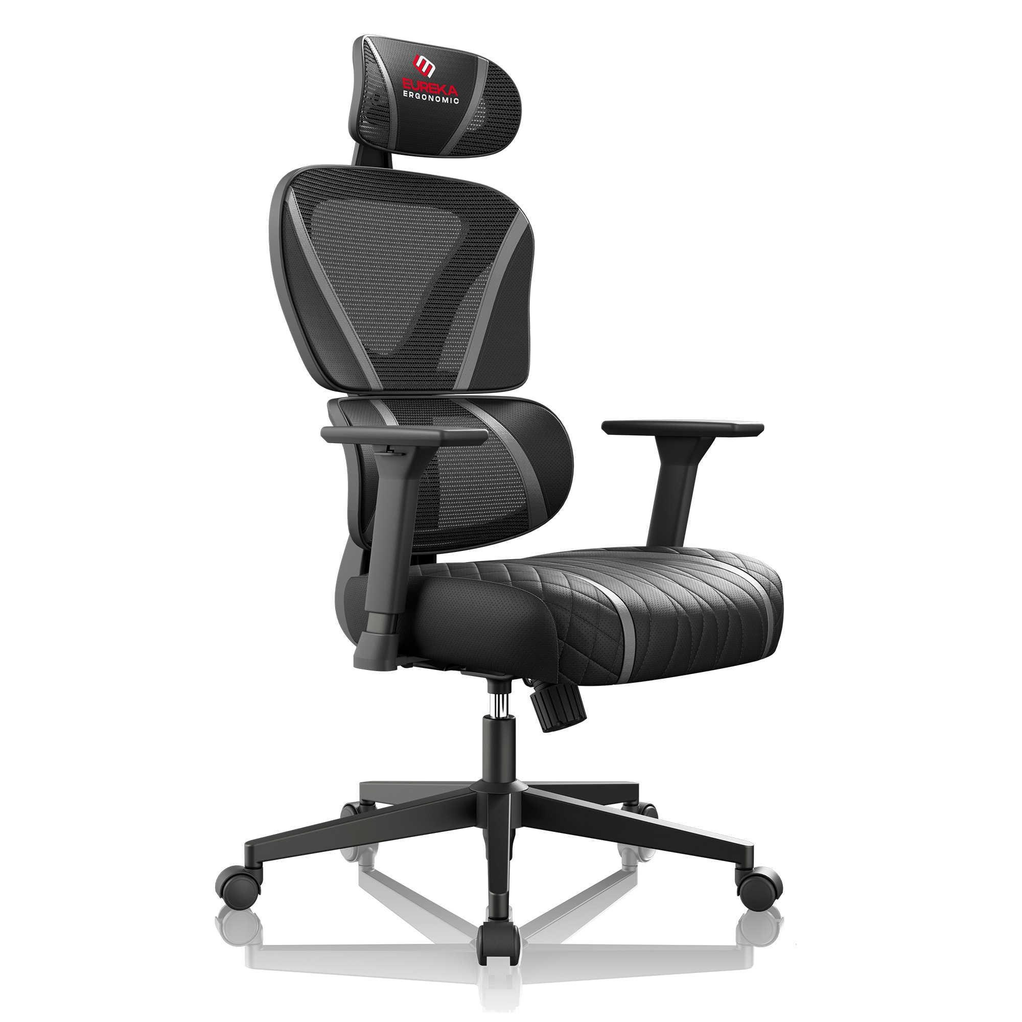 Eureka GC06 NORN Series Ergonomic Chair (Black/Grey) Gaming Chairs